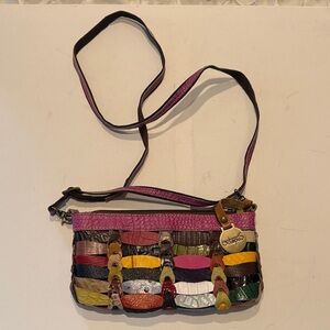 Octopus Multicolor leather Crossbody Bag